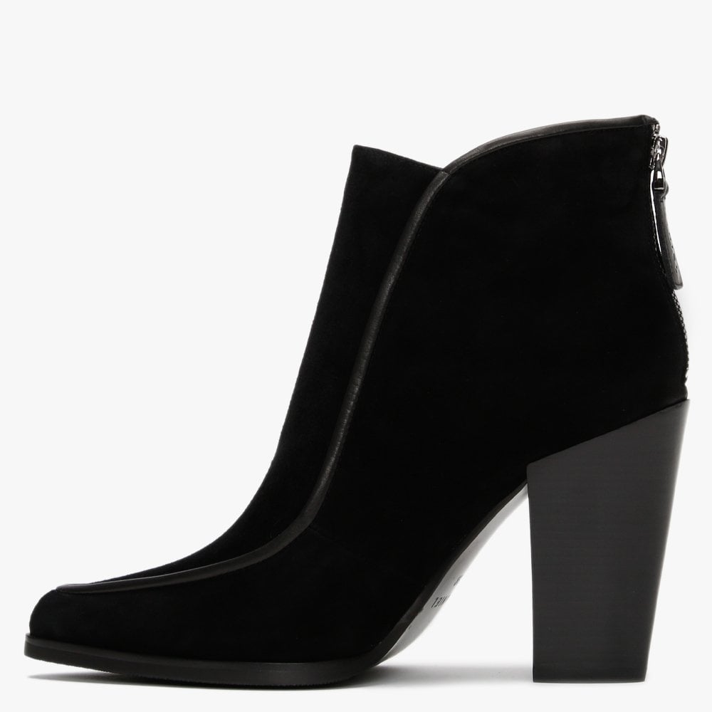 Votion Black Suede Ankle Boots