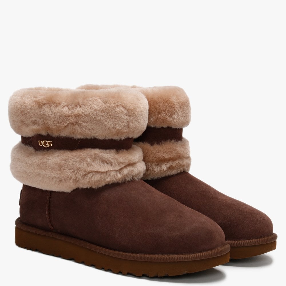 Fluff Mini Belted Burnt Cedar & Amphora Twinface Boots