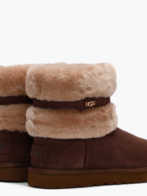 Fluff Mini Belted Burnt Cedar & Amphora Twinface Boots
