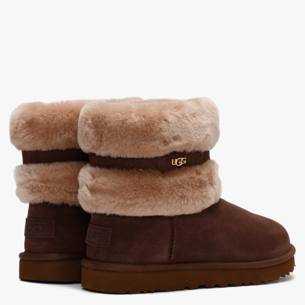 Fluff Mini Belted Burnt Cedar & Amphora Twinface Boots