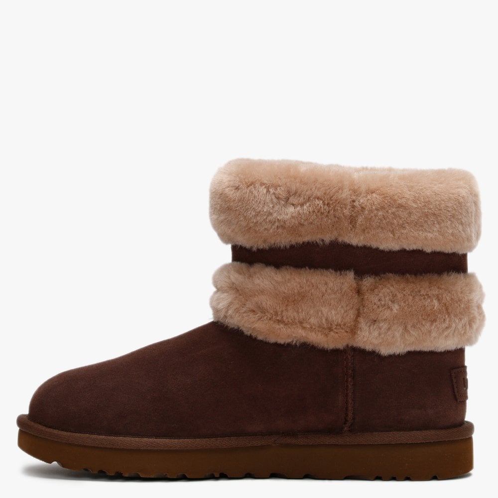 Fluff Mini Belted Burnt Cedar & Amphora Twinface Boots