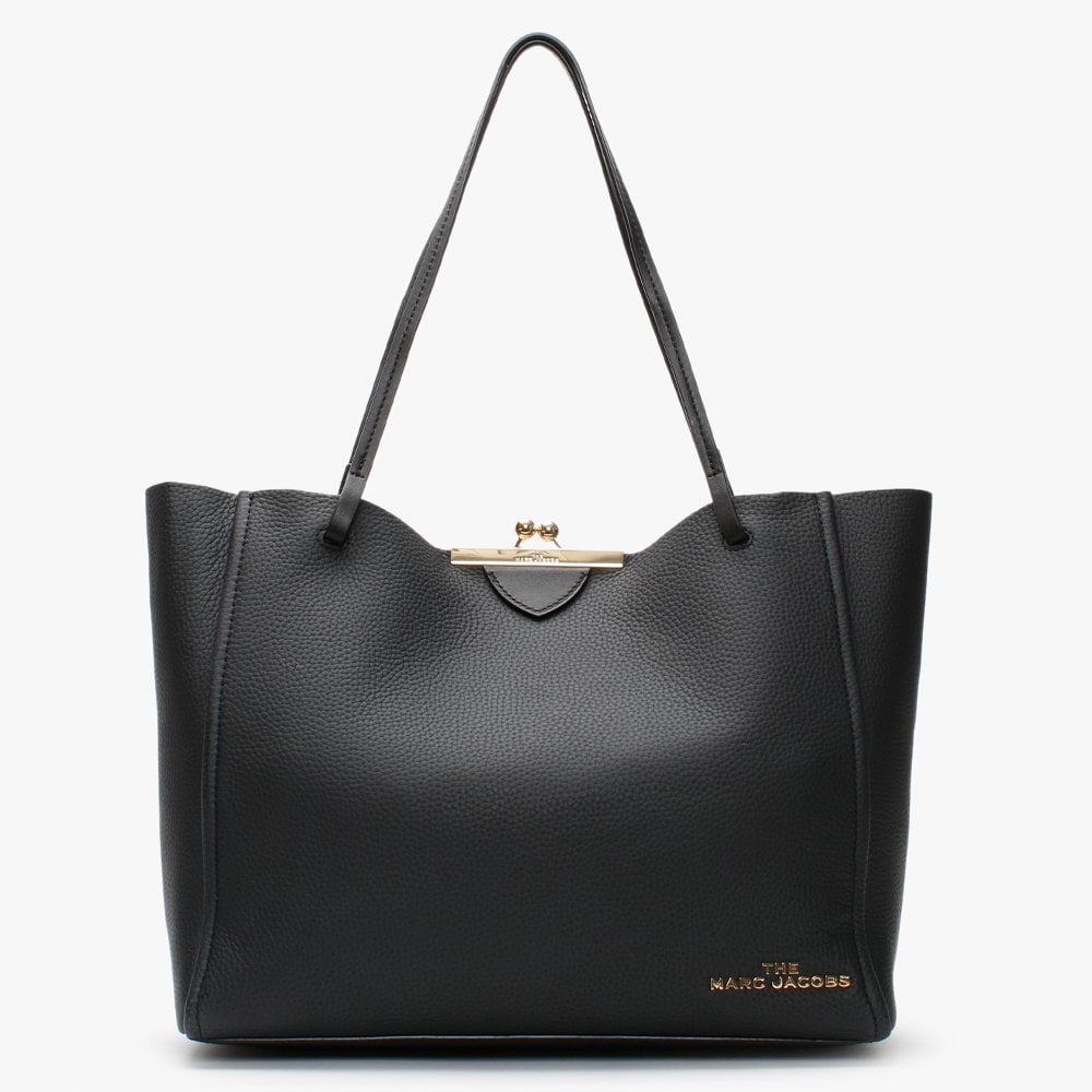 Marc Jacobs The Kiss Lock Black Leather Tote Bag – Daniel Footwear