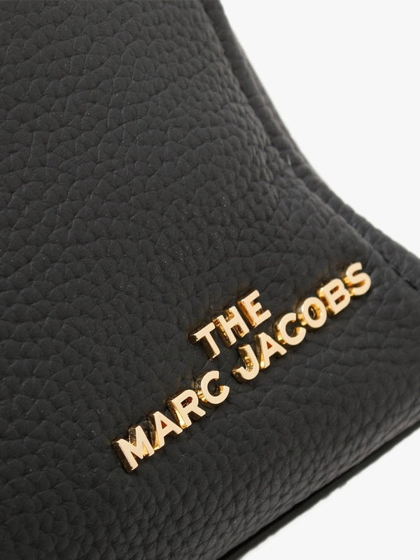 The Kiss Lock Black Leather Tote Bag
