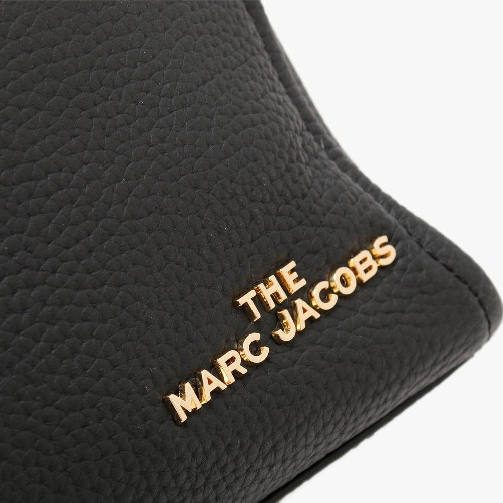 The Kiss Lock Black Leather Tote Bag