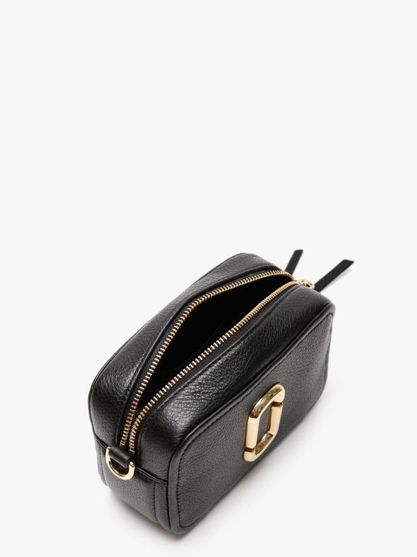 The Softshot 17 Black Leather Cross-Body Bag