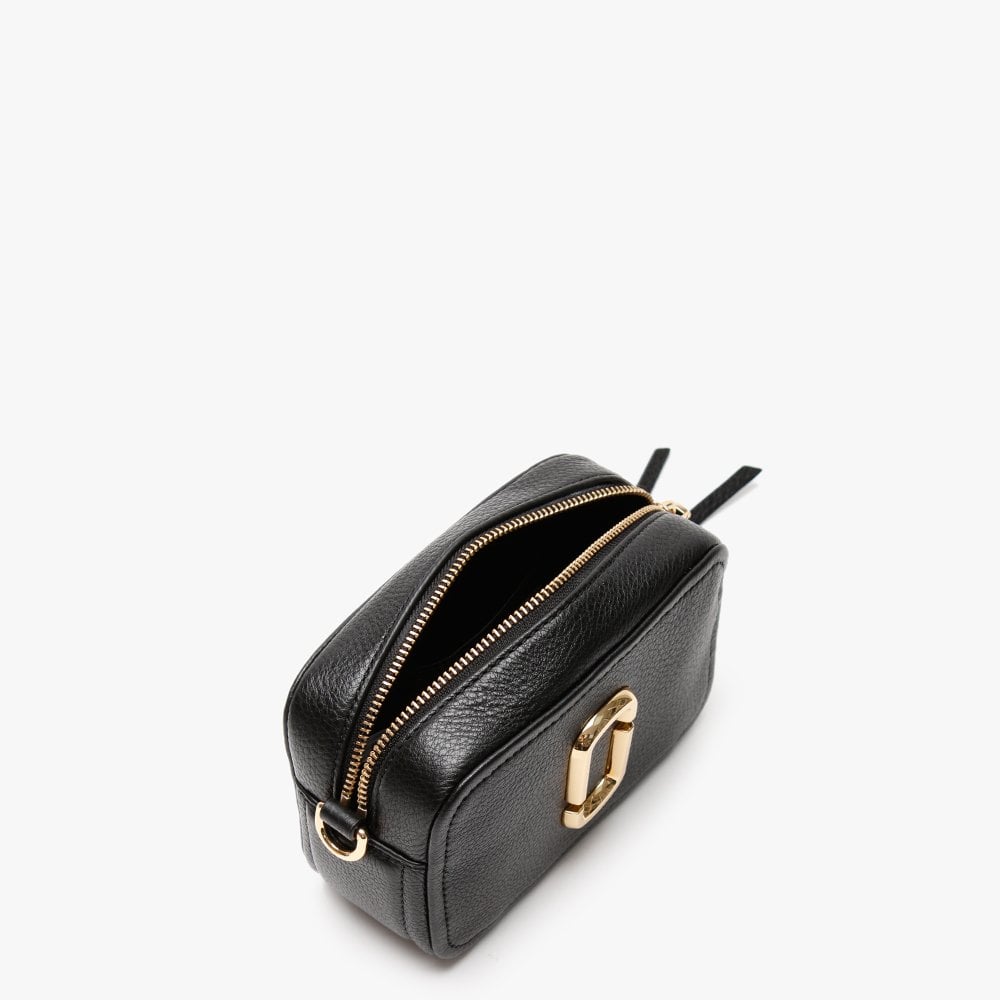 The Softshot 17 Black Leather Cross-Body Bag