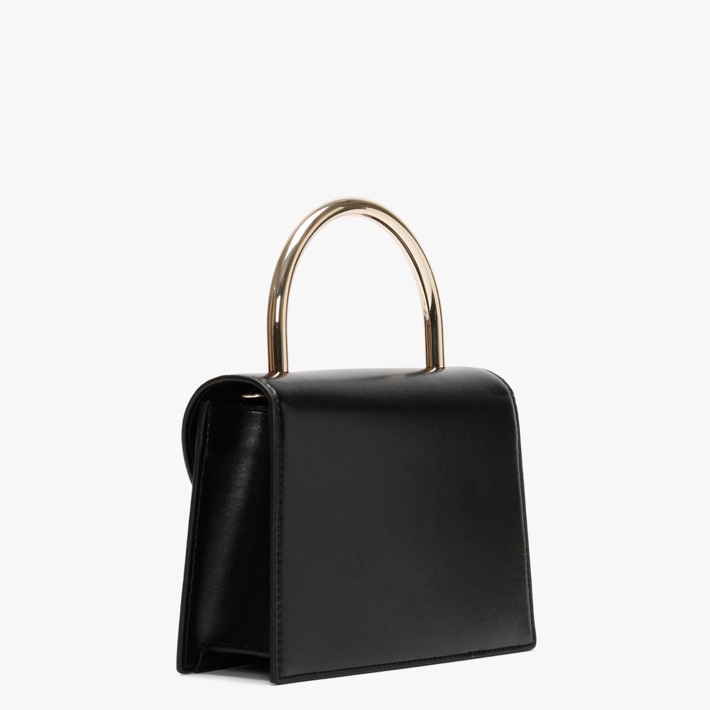 Top Handle Black Satchel Bag