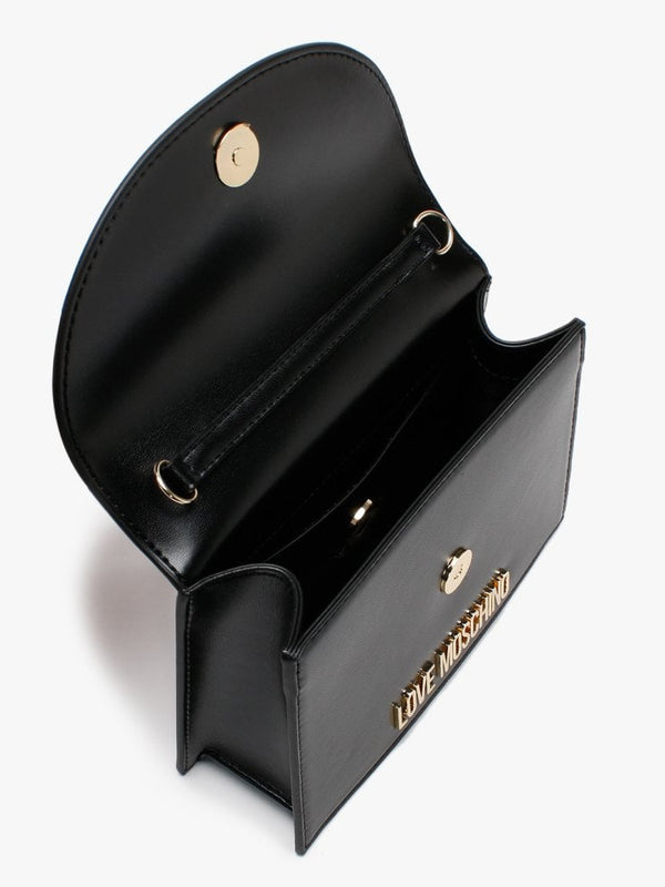 Top Handle Black Satchel Bag
