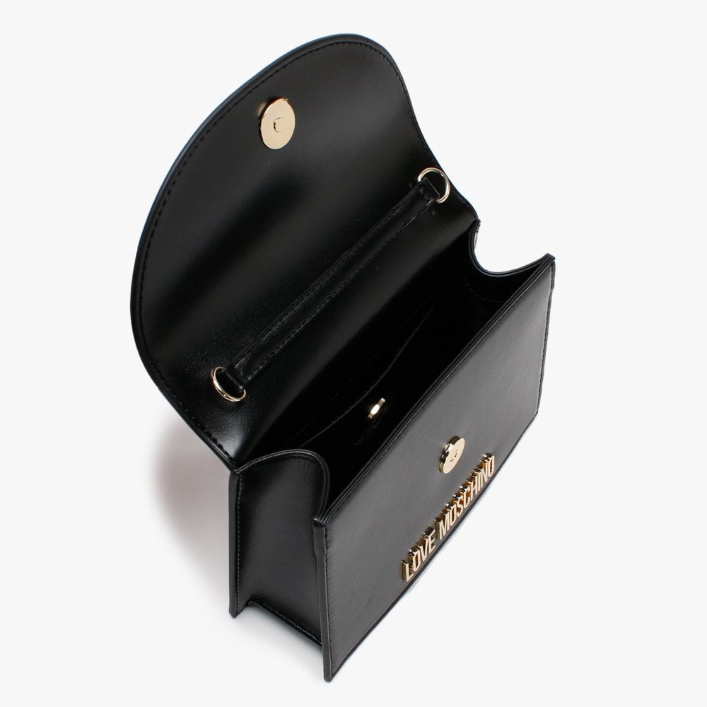 Top Handle Black Satchel Bag