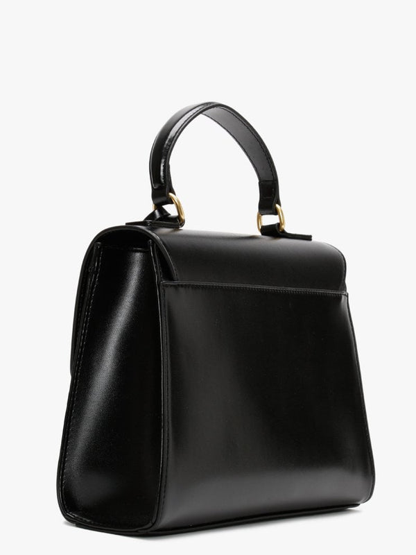 Stitch Black Satchel Bag