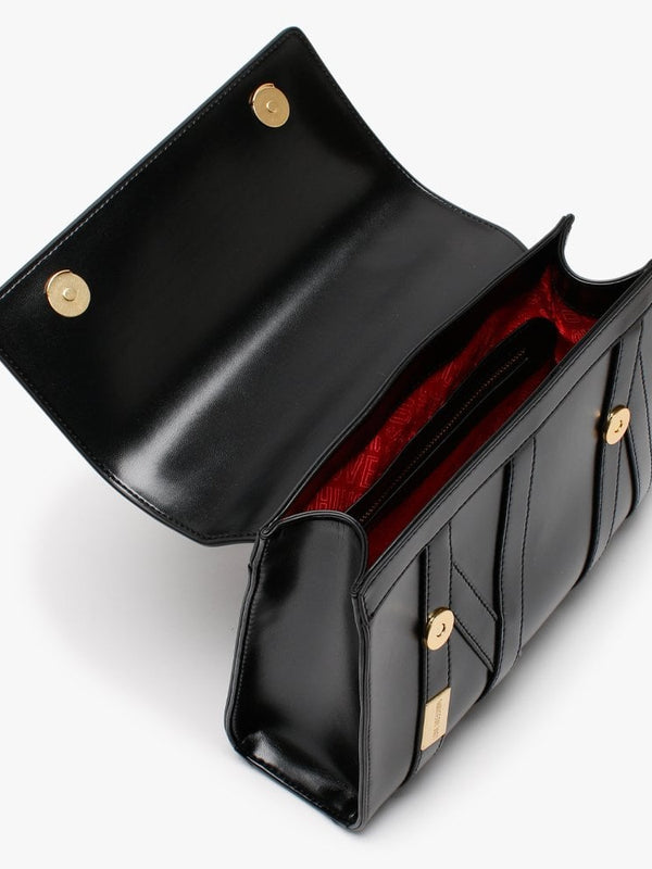 Stitch Black Satchel Bag