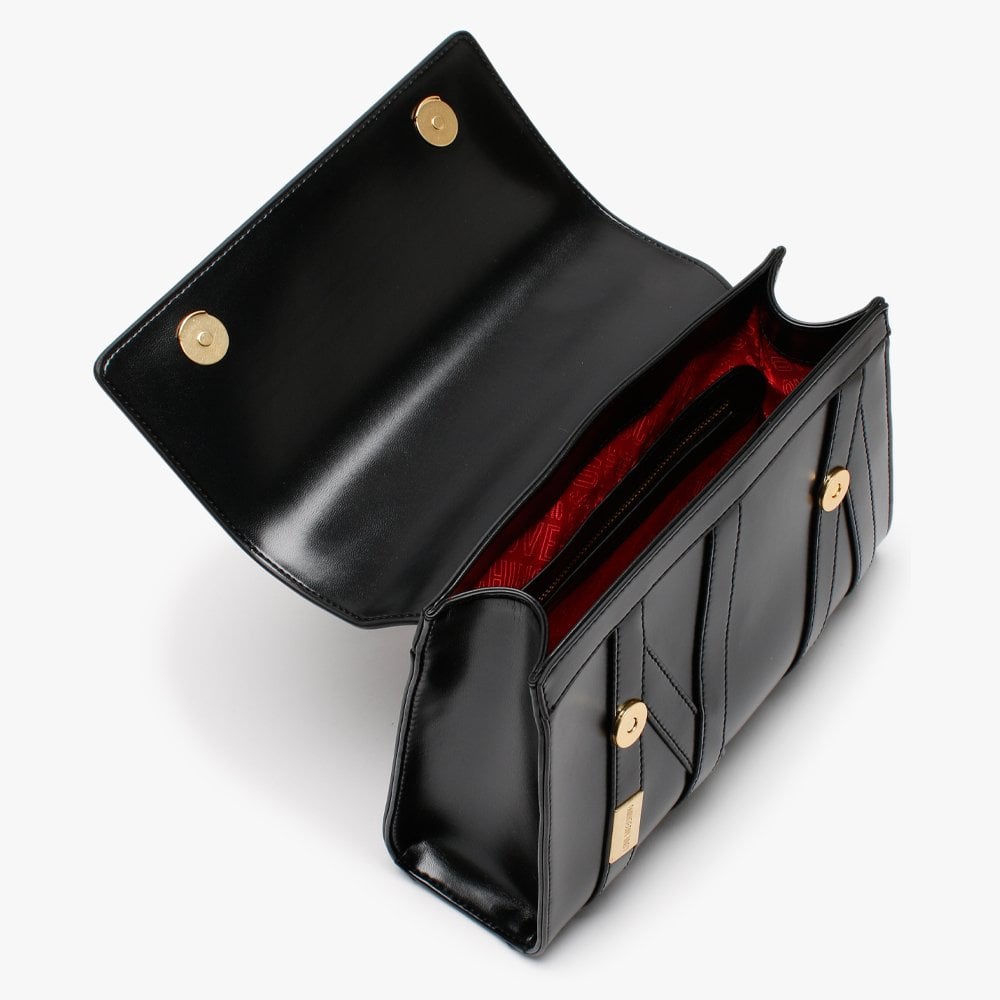 Stitch Black Satchel Bag