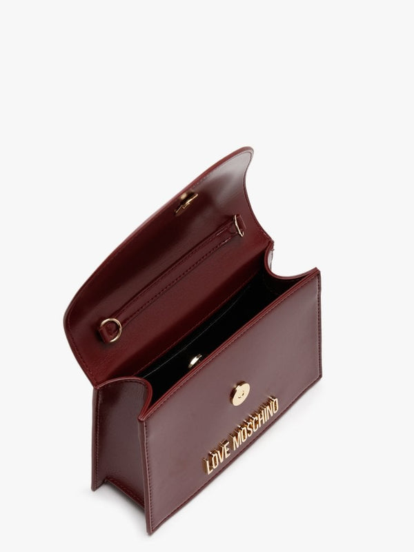 Top Handle Burgundy Satchel Bag