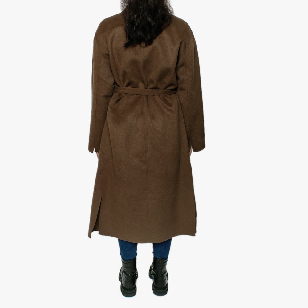Firenze Khaki Wool Longline Coat