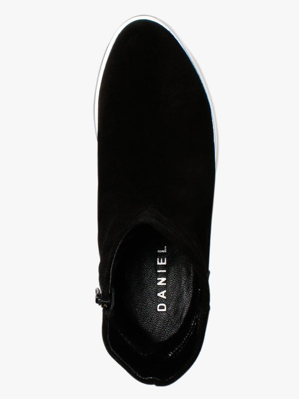 Belisa Black Suede Ankle Boots