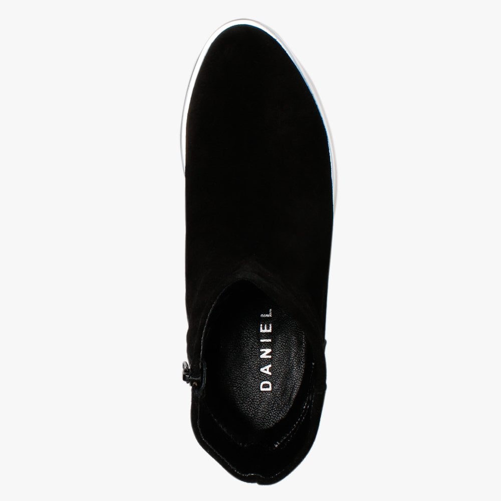 Belisa Black Suede Ankle Boots