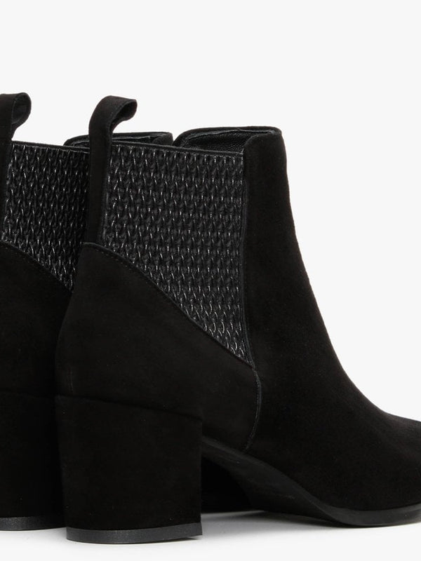 Emalfi Black Suede Chelsea Boots