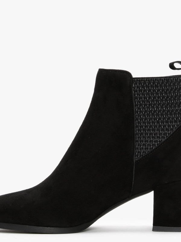 Emalfi Black Suede Chelsea Boots