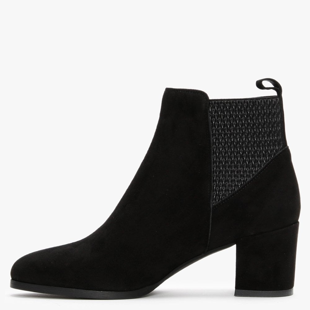 Emalfi Black Suede Chelsea Boots
