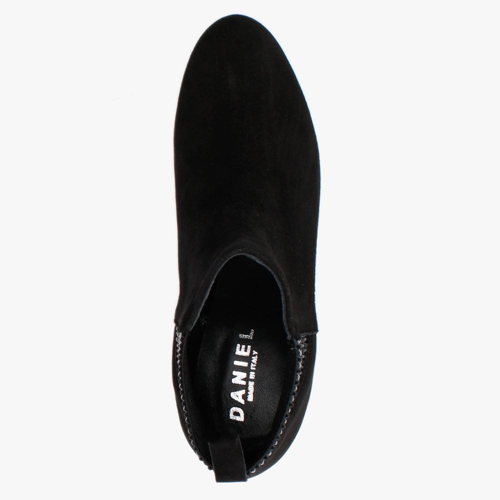 Emalfi Black Suede Chelsea Boots