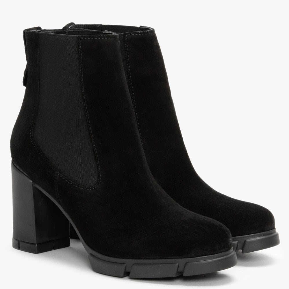 Espor Black Suede Chelsea Boots