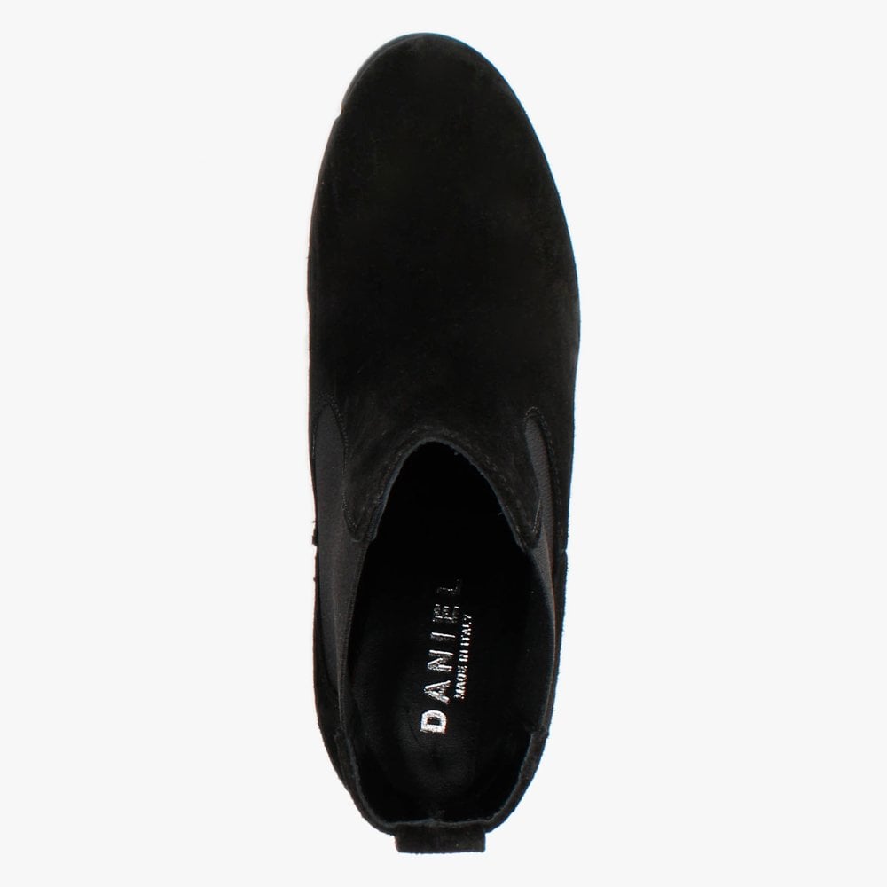 Espor Black Suede Chelsea Boots
