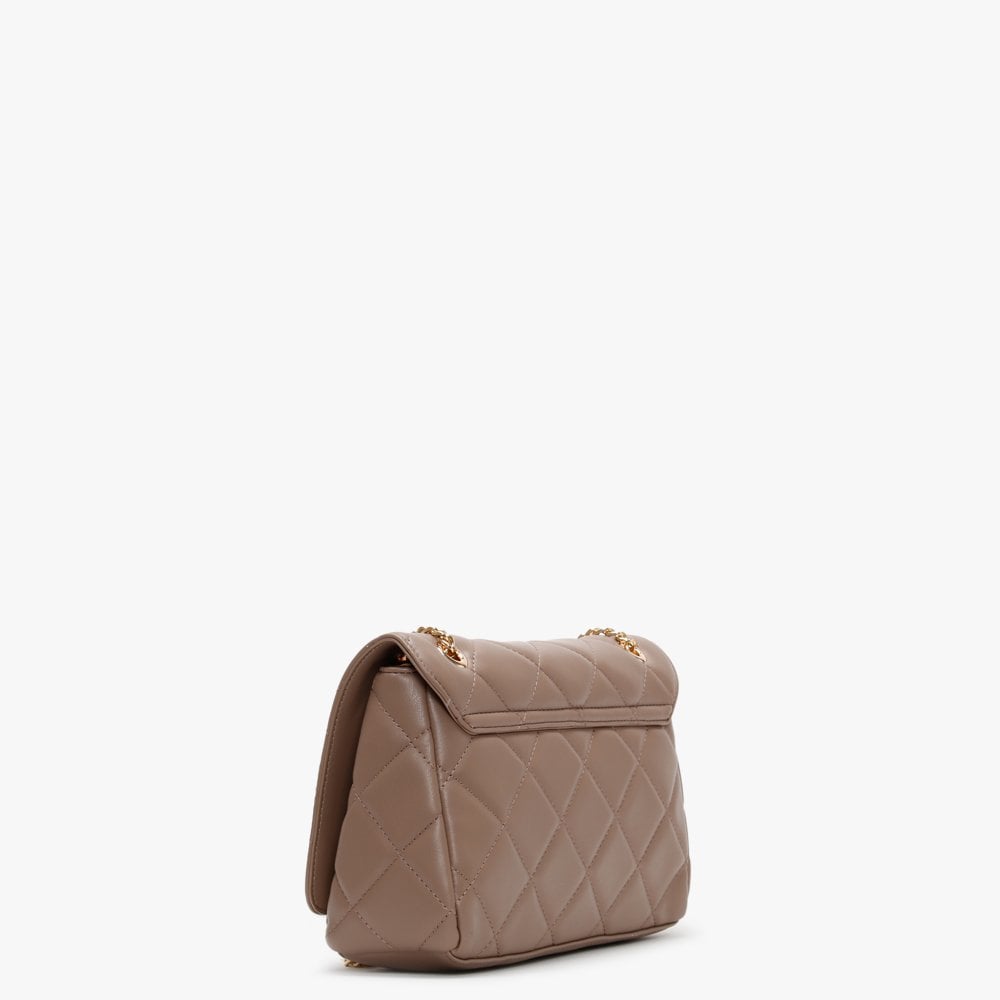 Ocarina Taupe Quilted Satchel Bag
