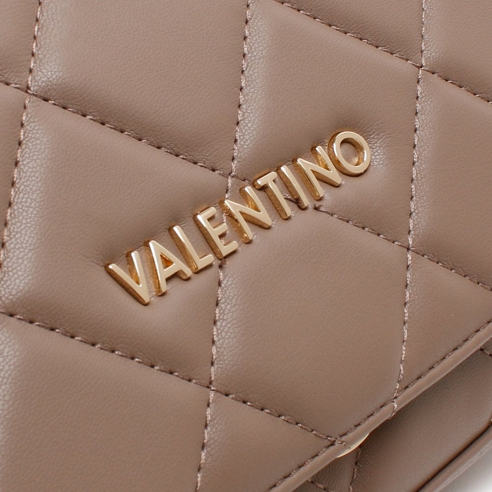 Ocarina Taupe Quilted Satchel Bag
