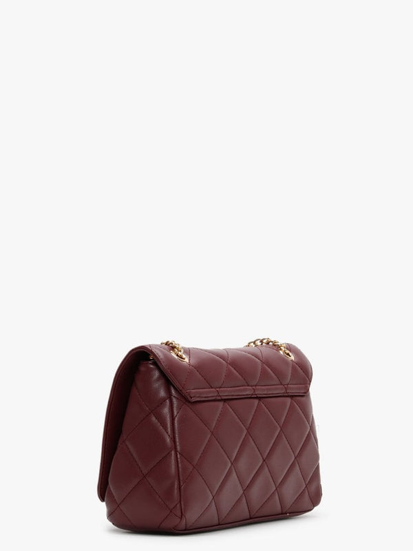 Ocarina Burgundy Quilted Satchel Bag