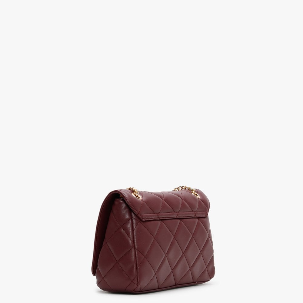 Ocarina Burgundy Quilted Satchel Bag