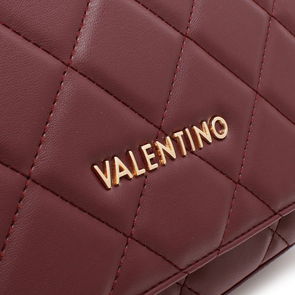 Ocarina Burgundy Quilted Satchel Bag