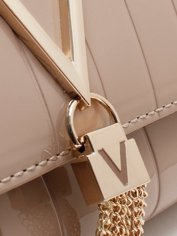 Bongo Twiss Taupe Patent Pochette Bag
