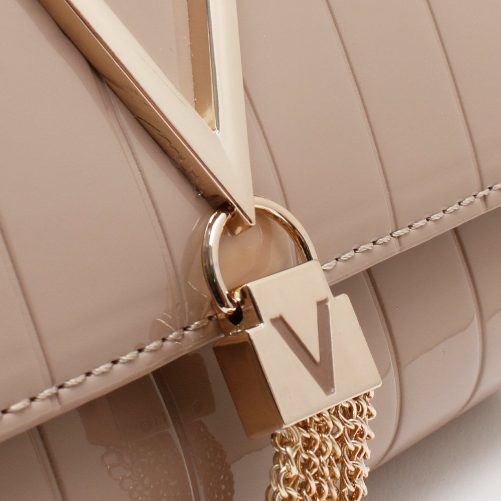 Bongo Twiss Taupe Patent Pochette Bag