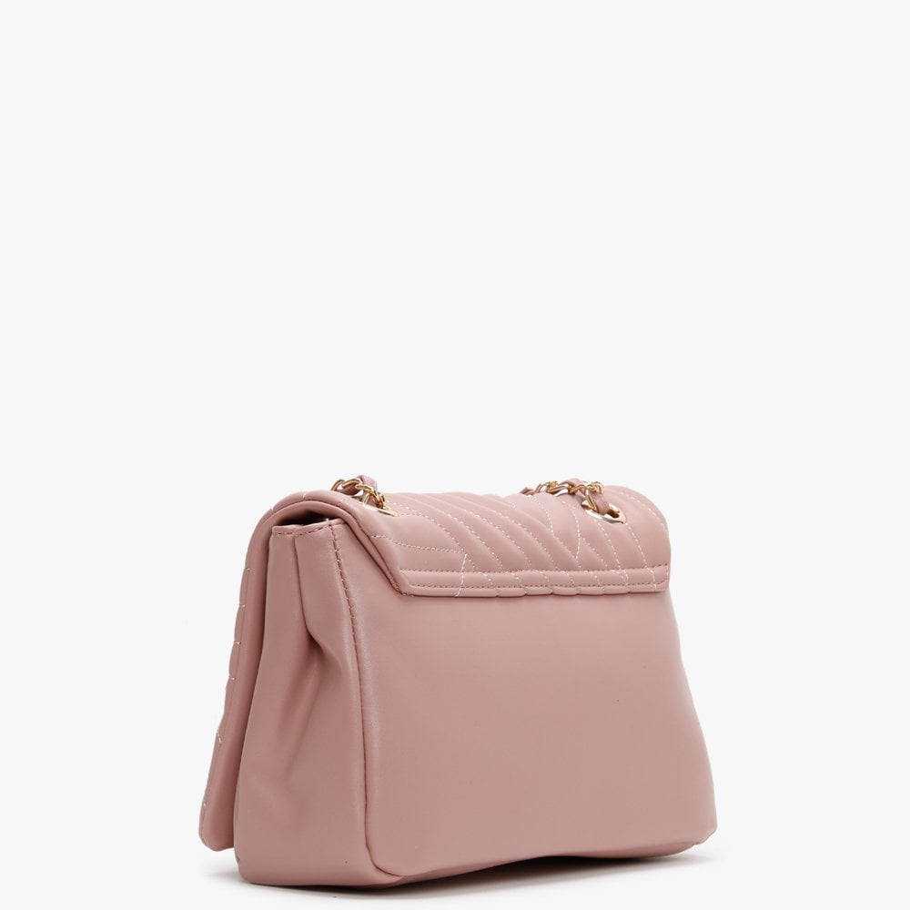 Signoria Pink Quilted Shoulder Bag