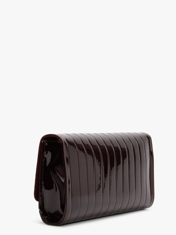 Bongo Burgundy Patent Pochette Bag