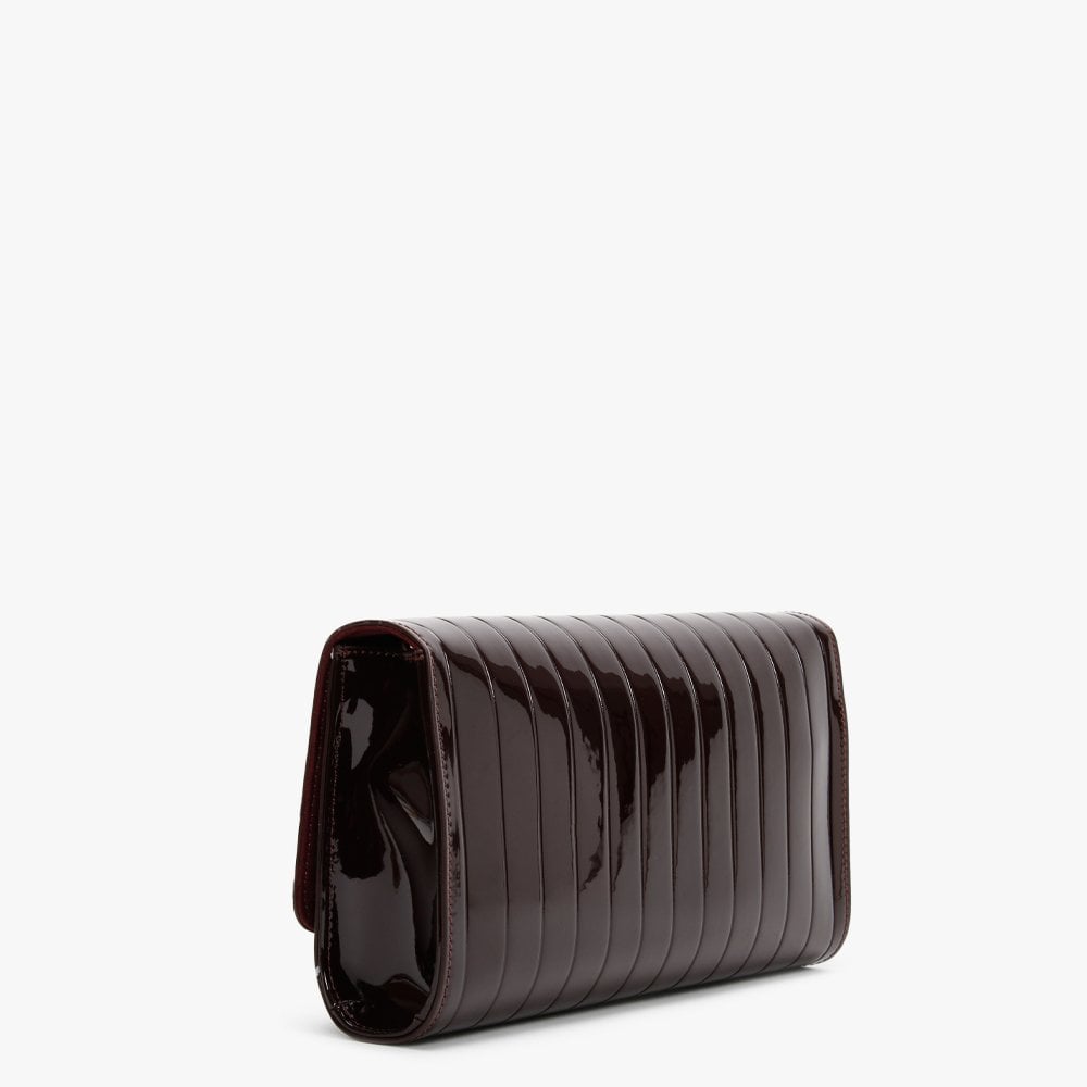 Bongo Burgundy Patent Pochette Bag