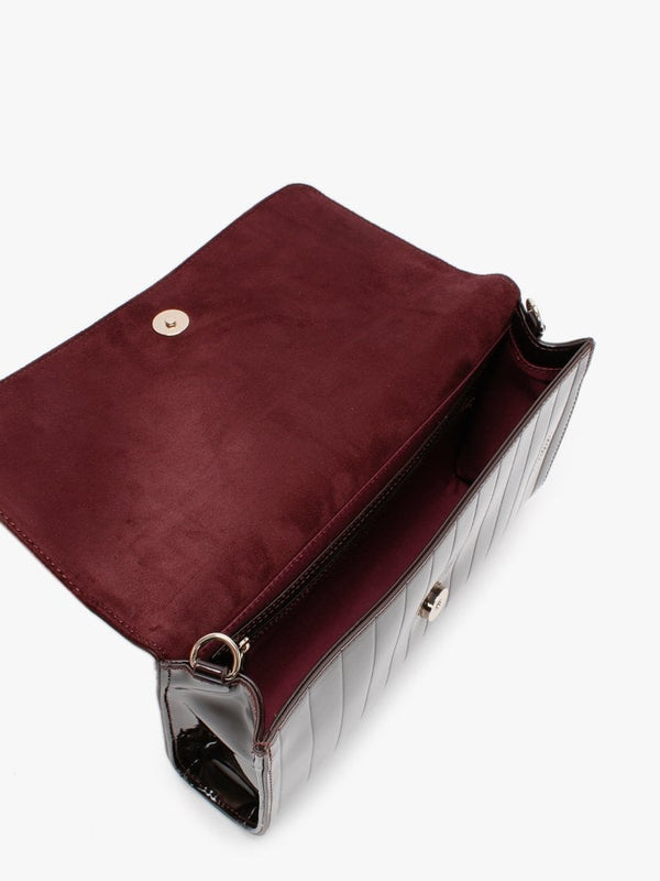 Bongo Burgundy Patent Pochette Bag