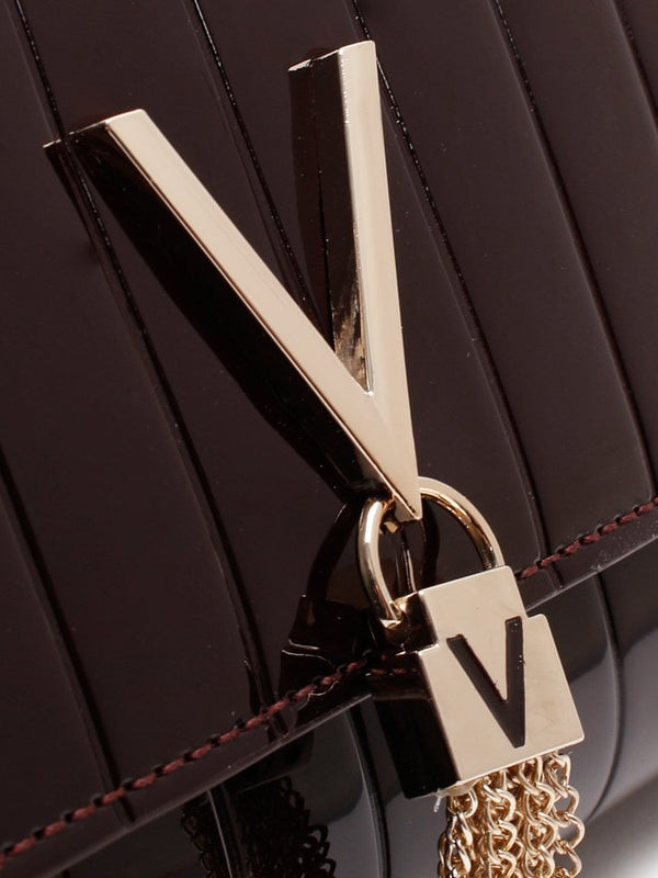 Bongo Burgundy Patent Pochette Bag