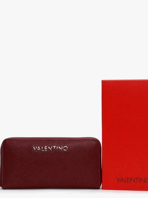 Divina Burgundy Zip Around Wallet