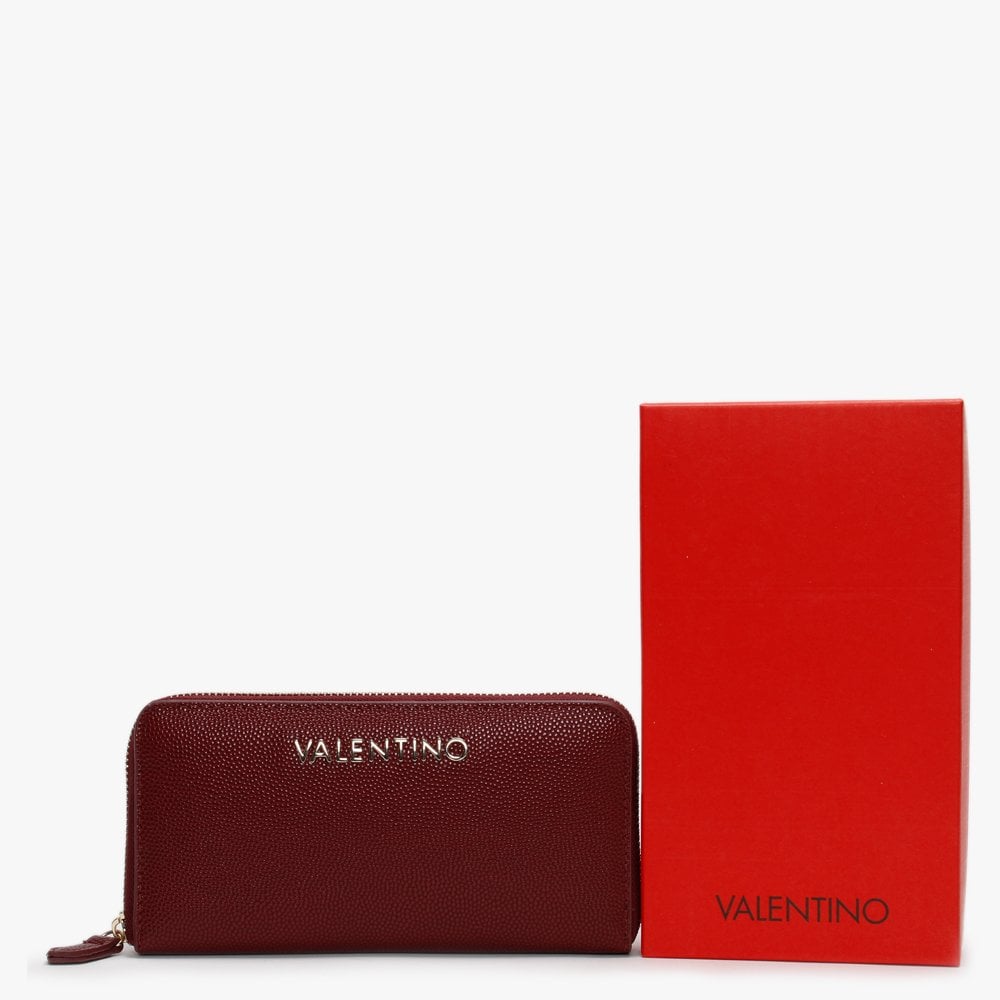 Divina Burgundy Zip Around Wallet