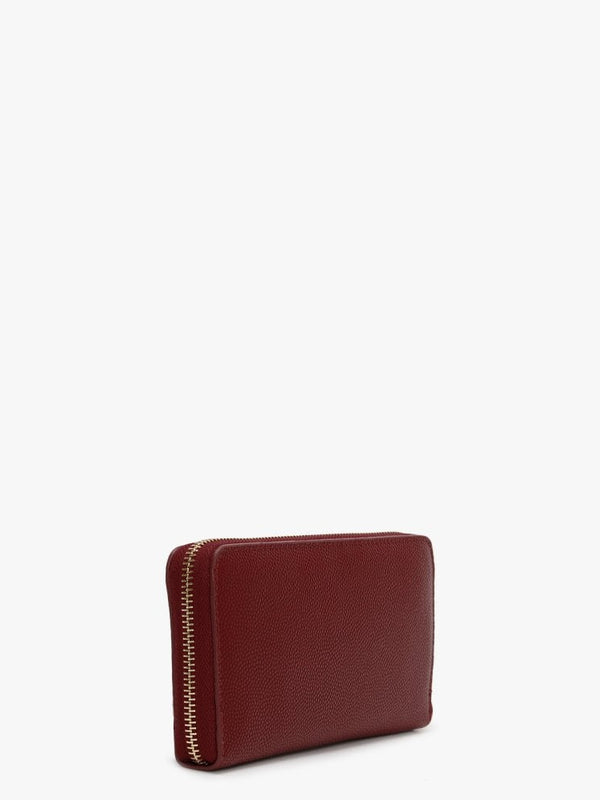 Divina Burgundy Zip Around Wallet