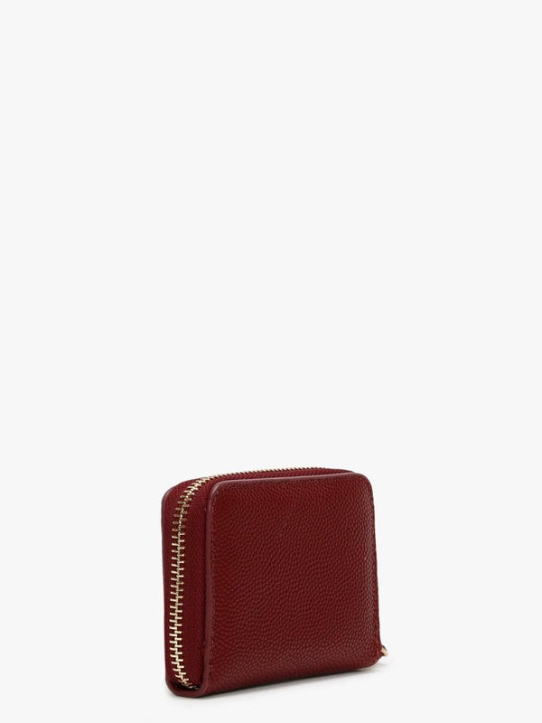 Divina Burgundy Pebbled Coin Purse