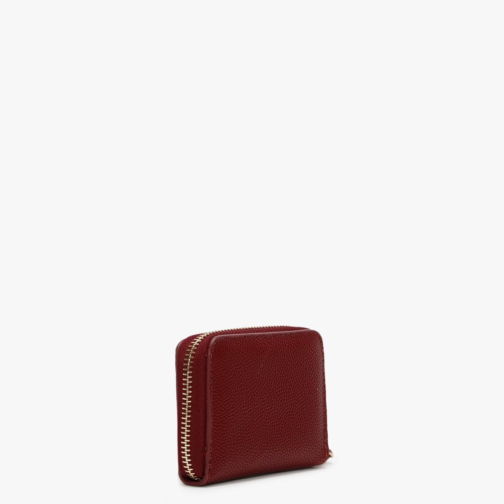 Divina Burgundy Pebbled Coin Purse
