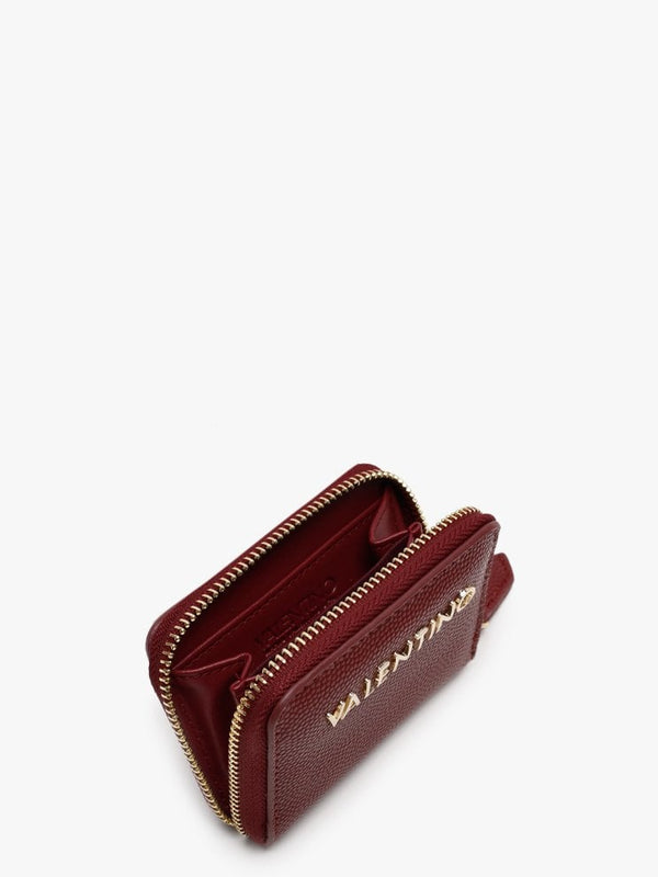 Divina Burgundy Pebbled Coin Purse