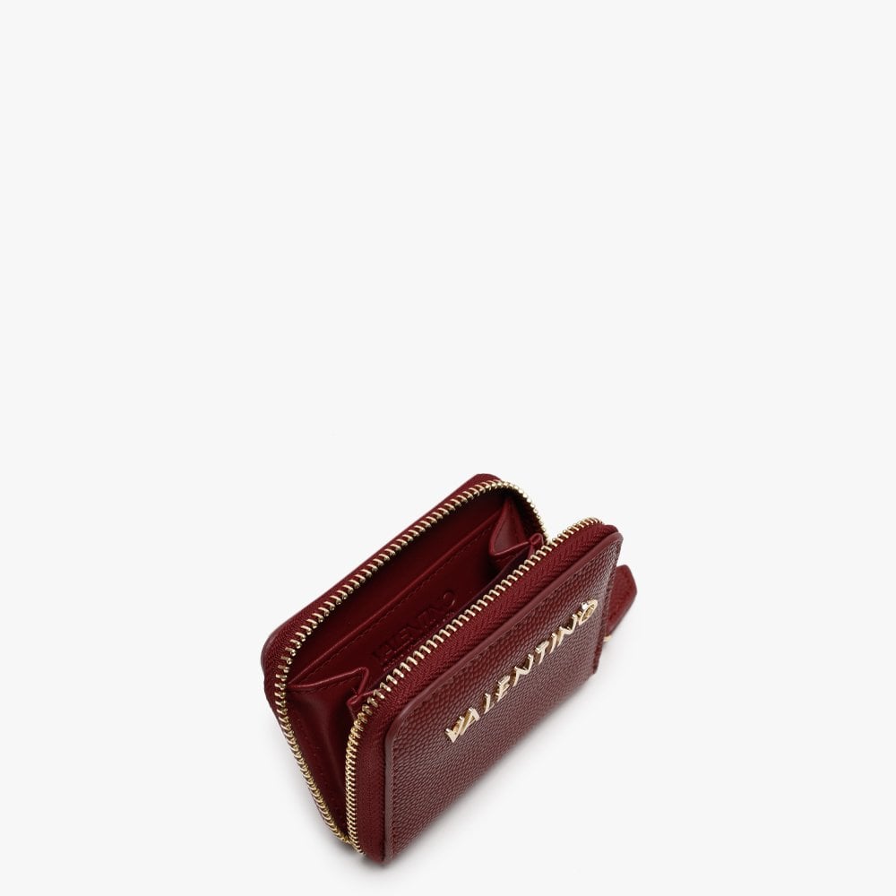 Divina Burgundy Pebbled Coin Purse