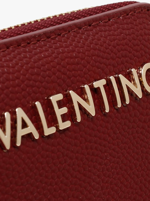 Divina Burgundy Pebbled Coin Purse