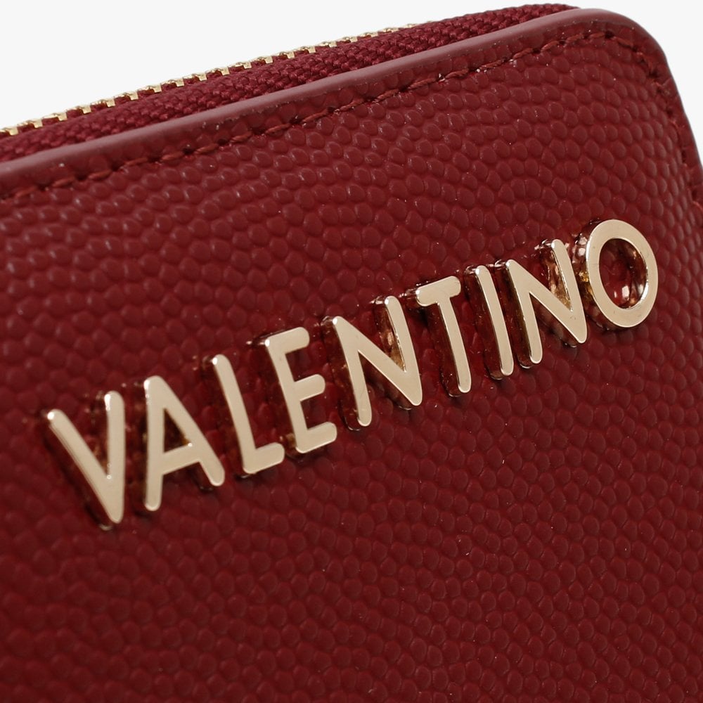 Divina Burgundy Pebbled Coin Purse