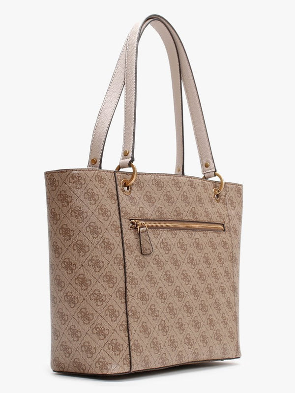 Noelle Repeat Logo Latte Tote Bag