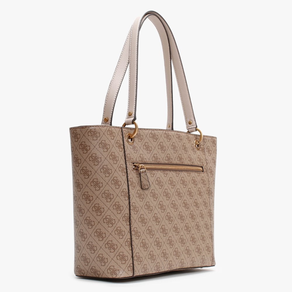 Noelle Repeat Logo Latte Tote Bag