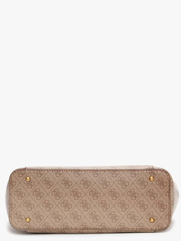 Noelle Repeat Logo Latte Tote Bag